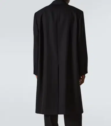 Jil Sander Silk-trimmed wool coat | Thumbnail 3 Jil Sander Silk-trimmed wool coat | Thumbnail 3