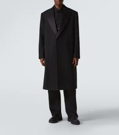 Jil Sander Silk-trimmed wool coat | Thumbnail 4 Jil Sander Silk-trimmed wool coat | Thumbnail 4