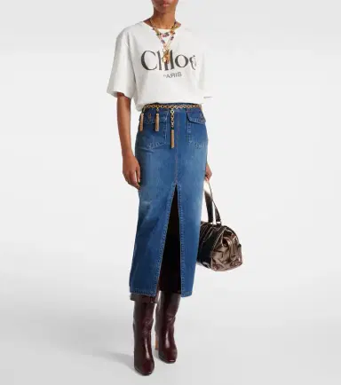 Chloé Chloé Logo cotton jersey T-shirt | Thumbnail 2 Chloé Chloé Logo cotton jersey T-shirt | Thumbnail 2