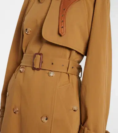 Chloe Chloé Cotton gabardine trench coat | Thumbnail 3 Chloe Chloé Cotton gabardine trench coat | Thumbnail 3