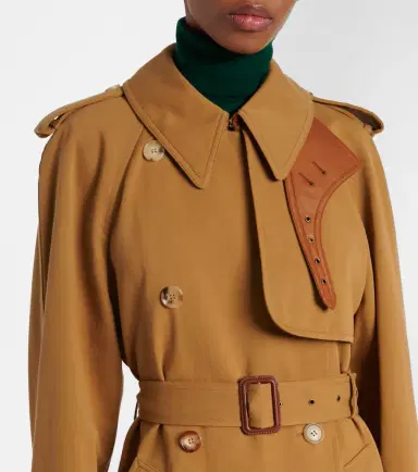 Chloe Chloé Cotton gabardine trench coat | Thumbnail 4 Chloe Chloé Cotton gabardine trench coat | Thumbnail 4