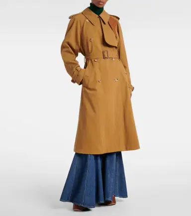 Chloe Chloé Cotton gabardine trench coat | Thumbnail 5 Chloe Chloé Cotton gabardine trench coat | Thumbnail 5