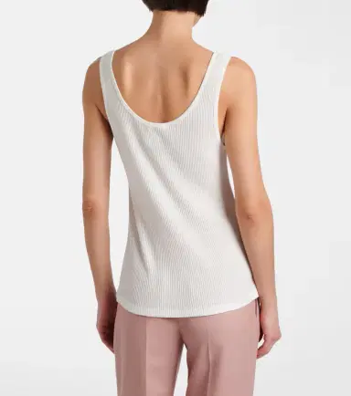 Chloe Chloé Ribbed-knit cotton tank top | Thumbnail 6 Chloe Chloé Ribbed-knit cotton tank top | Thumbnail 6