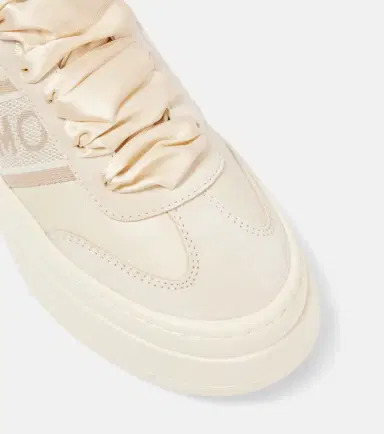 Ferragamo Suede-trimmed leather platform sneakers | Thumbnail 2 Ferragamo Suede-trimmed leather platform sneakers | Thumbnail 2