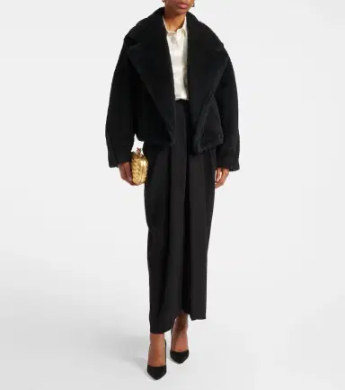 Max Mara Oggeri alpaca, wool, and silk teddy coat | Thumbnail 2 Max Mara Oggeri alpaca, wool, and silk teddy coat | Thumbnail 2