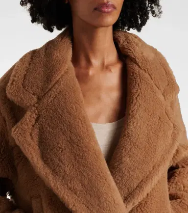 Max Mara Gardone camel hair and silk teddy coat | Thumbnail 5 Max Mara Gardone camel hair and silk teddy coat | Thumbnail 5