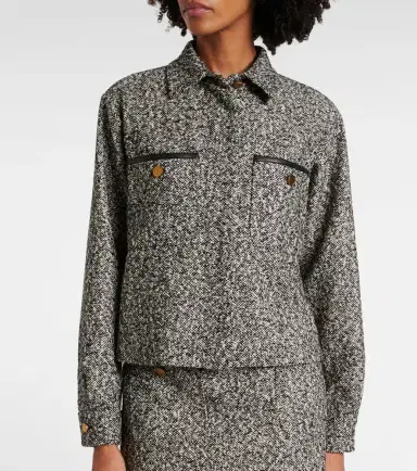 Max Mara Demien wool-blend tweed jacket | Thumbnail 3 Max Mara Demien wool-blend tweed jacket | Thumbnail 3
