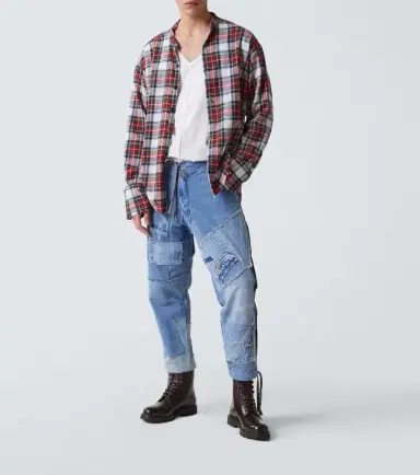 Greg Lauren Patchwork straight jeans | Thumbnail 5 Greg Lauren Patchwork straight jeans | Thumbnail 5