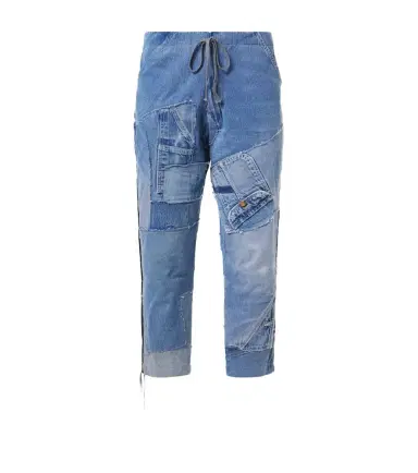 Greg Lauren Patchwork straight jeans | Thumbnail 1 Greg Lauren Patchwork straight jeans | Thumbnail 1