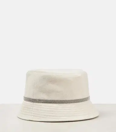 Brunello Cucinelli Linen canvas bucket hat | Thumbnail 4 Brunello Cucinelli Linen canvas bucket hat | Thumbnail 4