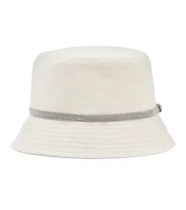 Brunello Cucinelli Linen canvas bucket hat | Thumbnail 1 Brunello Cucinelli Linen canvas bucket hat | Thumbnail 1