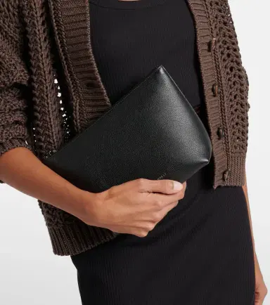 Brunello Cucinelli Small leather pouch | Thumbnail 3 Brunello Cucinelli Small leather pouch | Thumbnail 3
