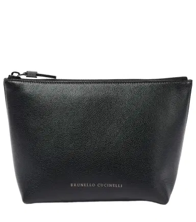Brunello Cucinelli Small leather pouch | Thumbnail 1 Brunello Cucinelli Small leather pouch | Thumbnail 1