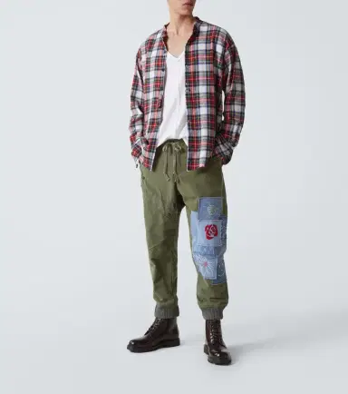 Greg Lauren Patchwork cotton sweatpants | Thumbnail 3 Greg Lauren Patchwork cotton sweatpants | Thumbnail 3