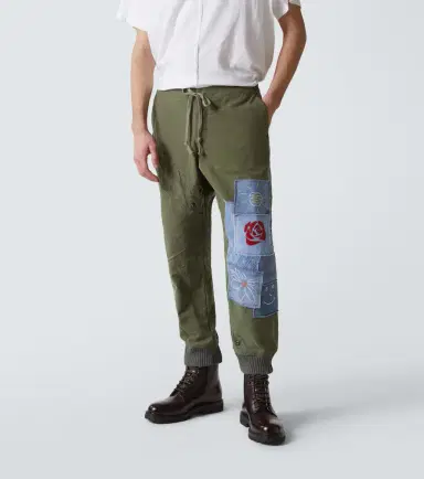 Greg Lauren Patchwork cotton sweatpants | Thumbnail 4 Greg Lauren Patchwork cotton sweatpants | Thumbnail 4