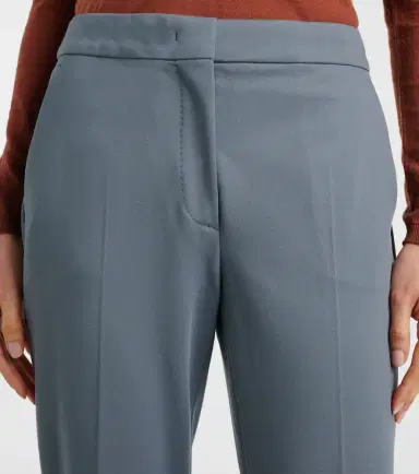 Max Mara Pegno jersey cropped pants | Thumbnail 3 Max Mara Pegno jersey cropped pants | Thumbnail 3