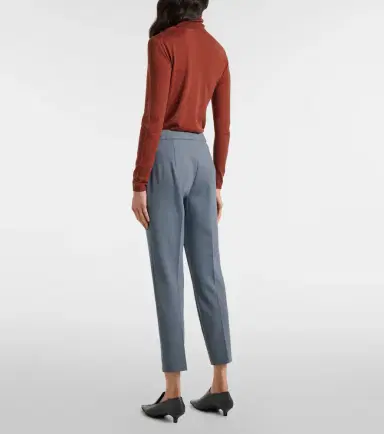 Max Mara Pegno jersey cropped pants | Thumbnail 4 Max Mara Pegno jersey cropped pants | Thumbnail 4