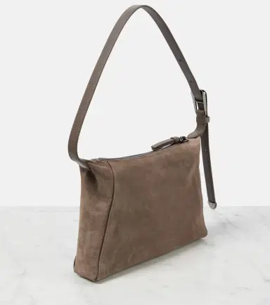 Brunello Cucinelli Duo Small suede shoulder bag | Thumbnail 2 Brunello Cucinelli Duo Small suede shoulder bag | Thumbnail 2