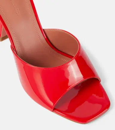 Amina Muaddi Lupita 70 patent leather mules | Thumbnail 2 Amina Muaddi Lupita 70 patent leather mules | Thumbnail 2