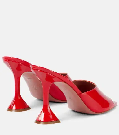 Amina Muaddi Lupita 70 patent leather mules | Thumbnail 3 Amina Muaddi Lupita 70 patent leather mules | Thumbnail 3