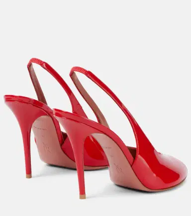 Amina Muaddi Kristina 105 patent leather peep-toe pumps | Thumbnail 3 Amina Muaddi Kristina 105 patent leather peep-toe pumps | Thumbnail 3