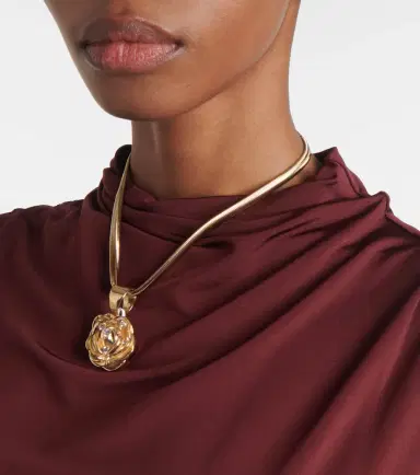 Magda Butrym Floral crystal-embellished pendant necklace | Thumbnail 5 Magda Butrym Floral crystal-embellished pendant necklace | Thumbnail 5