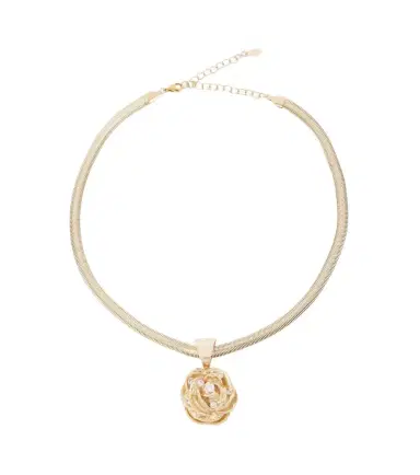 Magda Butrym Floral crystal-embellished pendant necklace | Thumbnail 1 Magda Butrym Floral crystal-embellished pendant necklace | Thumbnail 1