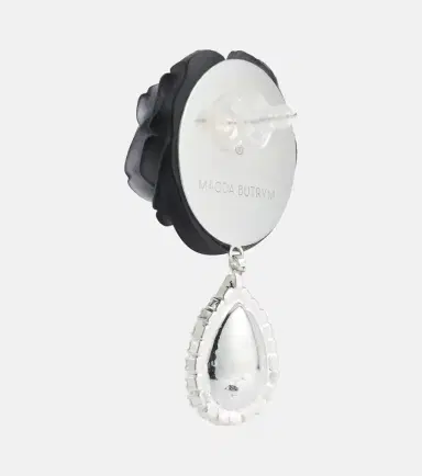 Magda Butrym Mini Rose crystal-embellished drop earrings | Thumbnail 2 Magda Butrym Mini Rose crystal-embellished drop earrings | Thumbnail 2