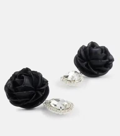 Magda Butrym Mini Rose crystal-embellished drop earrings | Thumbnail 3 Magda Butrym Mini Rose crystal-embellished drop earrings | Thumbnail 3