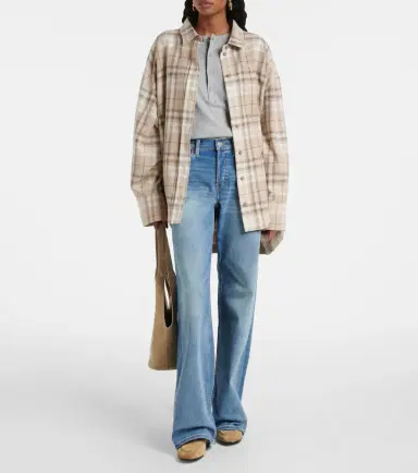Re/Done Cotton Stretch mid-rise wide-leg jeans | Thumbnail 7 Re/Done Cotton Stretch mid-rise wide-leg jeans | Thumbnail 7
