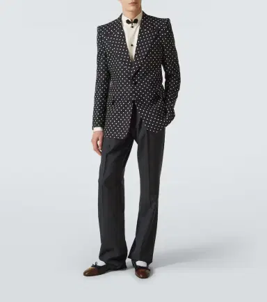 Valentino Polka-dot silk blazer | Thumbnail 6 Valentino Polka-dot silk blazer | Thumbnail 6