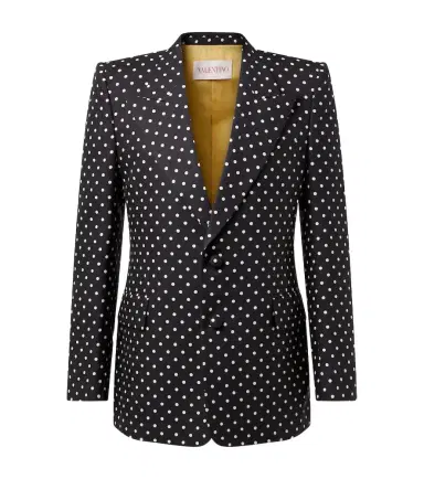 Valentino Polka-dot silk blazer | Thumbnail 1 Valentino Polka-dot silk blazer | Thumbnail 1