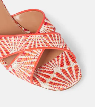 Aquazzura Divine 50 leather-trimmed mules | Thumbnail 4 Aquazzura Divine 50 leather-trimmed mules | Thumbnail 4