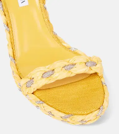 Aquazzura Costiera Crystal raffia espadrille wedges | Thumbnail 2 Aquazzura Costiera Crystal raffia espadrille wedges | Thumbnail 2