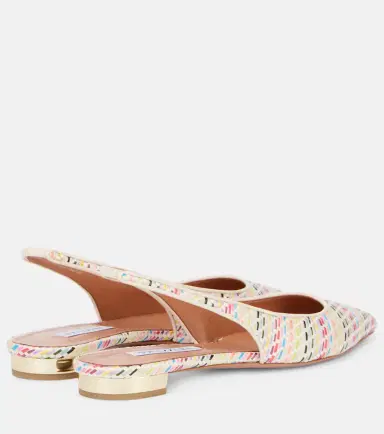 Aquazzura Purist Sling woven slingback flats | Thumbnail 2 Aquazzura Purist Sling woven slingback flats | Thumbnail 2