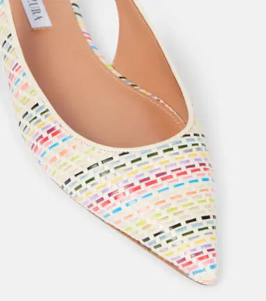Aquazzura Purist Sling woven slingback flats | Thumbnail 4 Aquazzura Purist Sling woven slingback flats | Thumbnail 4