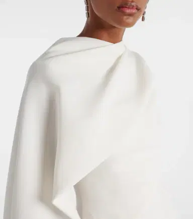 Roksanda Bridal Edith draped crêpe midi dress | Thumbnail 6 Roksanda Bridal Edith draped crêpe midi dress | Thumbnail 6