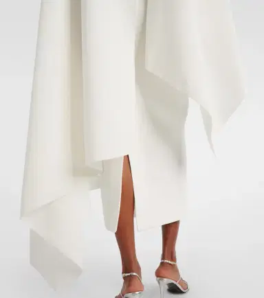 Roksanda Bridal Demetria caped crêpe midi dress | Thumbnail 4 Roksanda Bridal Demetria caped crêpe midi dress | Thumbnail 4