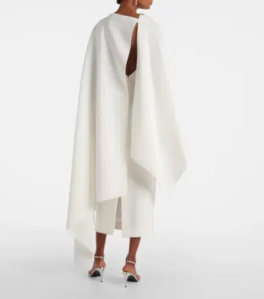Roksanda Bridal Demetria caped crêpe midi dress | Thumbnail 6 Roksanda Bridal Demetria caped crêpe midi dress | Thumbnail 6