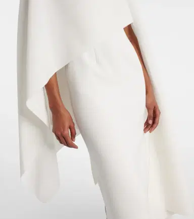Roksanda Bridal Demetria caped crêpe midi dress | Thumbnail 7 Roksanda Bridal Demetria caped crêpe midi dress | Thumbnail 7