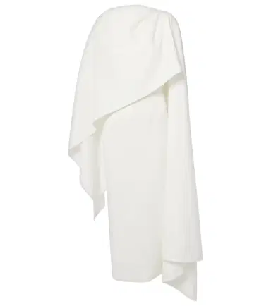 Roksanda Bridal Demetria caped crêpe midi dress | Thumbnail 1 Roksanda Bridal Demetria caped crêpe midi dress | Thumbnail 1