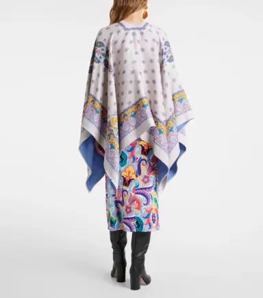 Etro Paisley wool-blend cape | Thumbnail 4 Etro Paisley wool-blend cape | Thumbnail 4