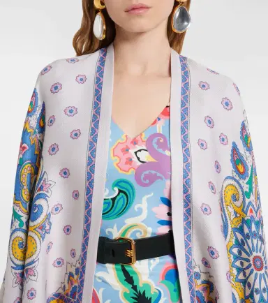 Etro Paisley wool-blend cape | Thumbnail 5 Etro Paisley wool-blend cape | Thumbnail 5