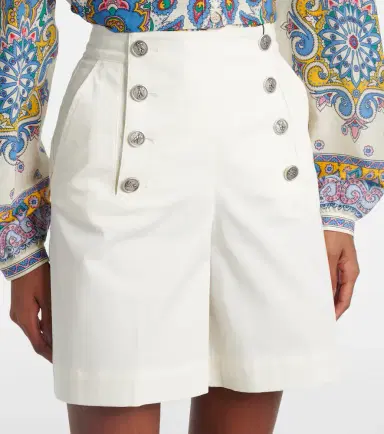 Etro Cotton-blend shorts | Thumbnail 2 Etro Cotton-blend shorts | Thumbnail 2