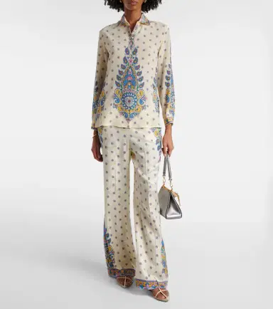 Etro Printed high-rise straight pants | Thumbnail 4 Etro Printed high-rise straight pants | Thumbnail 4