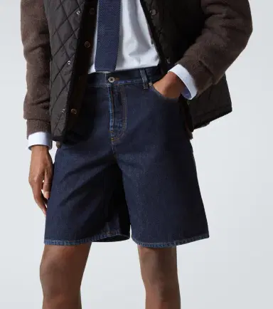 Burberry Mid-rise denim shorts | Thumbnail 2 Burberry Mid-rise denim shorts | Thumbnail 2