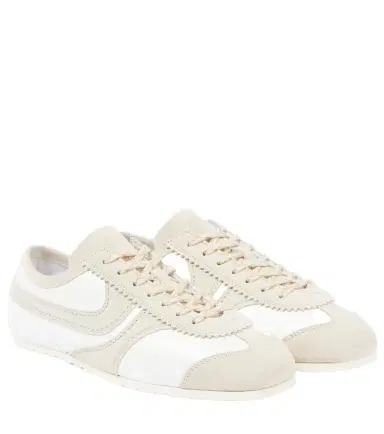 Dries Van Noten Suede-trimmed leather sneakers | Thumbnail 1 Dries Van Noten Suede-trimmed leather sneakers | Thumbnail 1