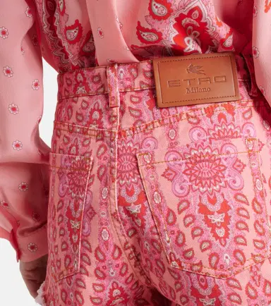 Etro Printed denim shorts | Thumbnail 5 Etro Printed denim shorts | Thumbnail 5