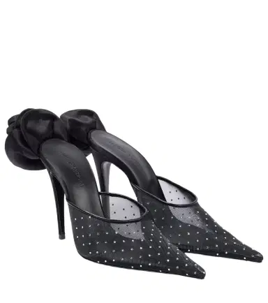Magda Butrym Crystal-embellished mesh pumps | Thumbnail 1 Magda Butrym Crystal-embellished mesh pumps | Thumbnail 1