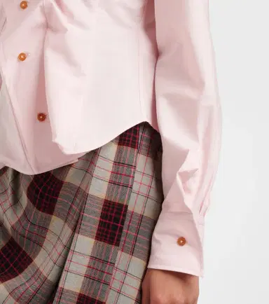 Vivienne Westwood Orb gathered asymmetric cotton shirt | Thumbnail 4 Vivienne Westwood Orb gathered asymmetric cotton shirt | Thumbnail 4